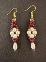 Crimson Pearl Earrings - Image 3
