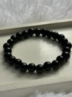 The Solid Black Stretchable Bracelet