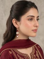 Crimson Pearl Earrings
