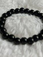 The Solid Black Stretchable Bracelet - Image 3