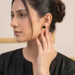 Noir Clover Premium Stud Earrings