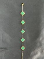 Lucky Green Clover Bracelet - Image 3