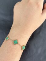 Lucky Green Clover Bracelet - Image 4