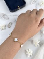 Classic White Clover Bracelet