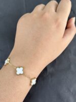 Classic White Clover Bracelet - Image 2