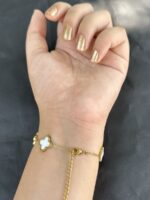 Classic White Clover Bracelet - Image 4