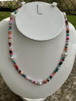 Kaleidoscope Pearl Beaded Necklace - Image 2