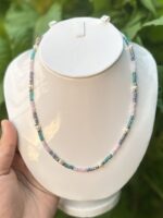 Serenity Color-Block Pearl Necklace - Image 3