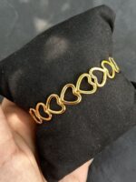 It Girl Cuff-Gold Stainless Steel Heart Bracelet - Image 3