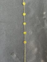 Dainty Gold Flower Bracelet - Image 5