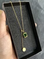 Emerald Deco Drop Premium Necklace - Image 3