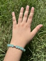 The Light Blue and Silver Stretchable Bracelet - Image 2