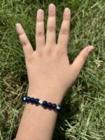 The Navy Blue and Mint Stretchable Bracelet - Image 2