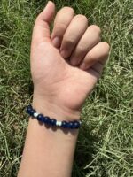 The Navy Blue and Mint Stretchable Bracelet - Image 3