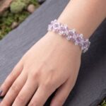 Lilac Lace Crystal Bracelet