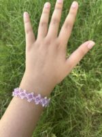 Lilac Lace Crystal Bracelet - Image 2