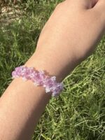 Lilac Lace Crystal Bracelet - Image 3