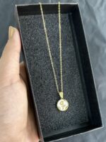 Vintage Rose Medallion Necklace - Image 3