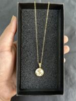 Vintage Rose Medallion Necklace - Image 2