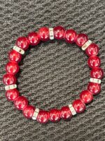Crimson Silver Stretchable Bracelet - Image 2