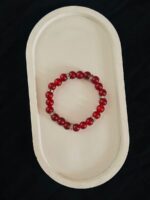 Crimson Silver Stretchable Bracelet - Image 3