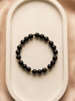 Midnight Gold Beaded Bracelet - Image 2