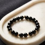 Midnight Gold Beaded Bracelet