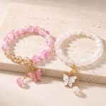 The Butterfly Charm Stretchable Bracelet Set