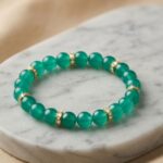 Emerald Crystal Beaded Bracelet