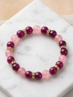 Berry & Blush Crystal Bracelet