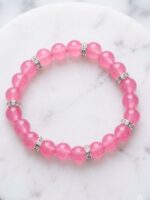 Radiant Pink & Silver Crystal Bracelet