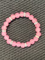 Radiant Pink & Silver Crystal Bracelet - Image 2