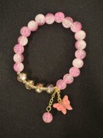 The Pink Butterfly Charm Stretchable Bracelet - Image 2