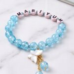 The Crystal Azure Butterfly Custom Name Bracelet