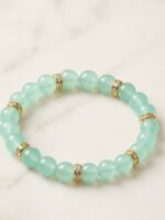 Mint Seafoam Crystal Beaded Bracelet