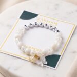The Zarnoor Frosted Butterfly Custom Name Bracelet