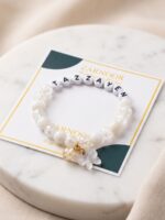 The Zarnoor Frosted Butterfly Custom Name Bracelet