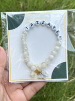 The Zarnoor Frosted Butterfly Custom Name Bracelet - Image 2
