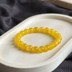 Sunlit Amber Minimalist Bracelet