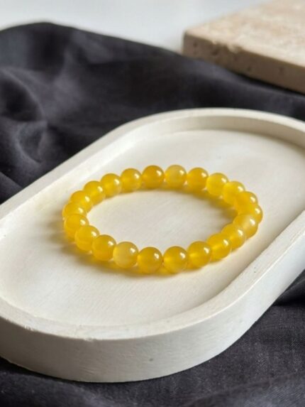 Sunlit Amber Minimalist Bracelet