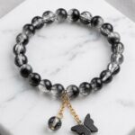Black Butterfly Charm Bracelet