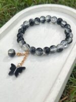 Black Butterfly Charm Bracelet - Image 5