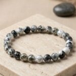 Black and White Marble Unisex Bracelet