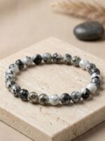 Black and White Marble Unisex Bracelet
