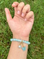 Sky Blue Butterfly Charm Bracelet - Image 5