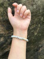 White and Grey Marble Unisex Bracelet - Image 2
