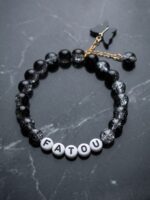 Customized Black Crackle