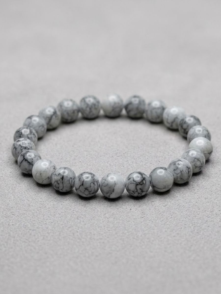dark-grey-shaded-stretchable-bracelet-main Smoky Quartz - Image 1